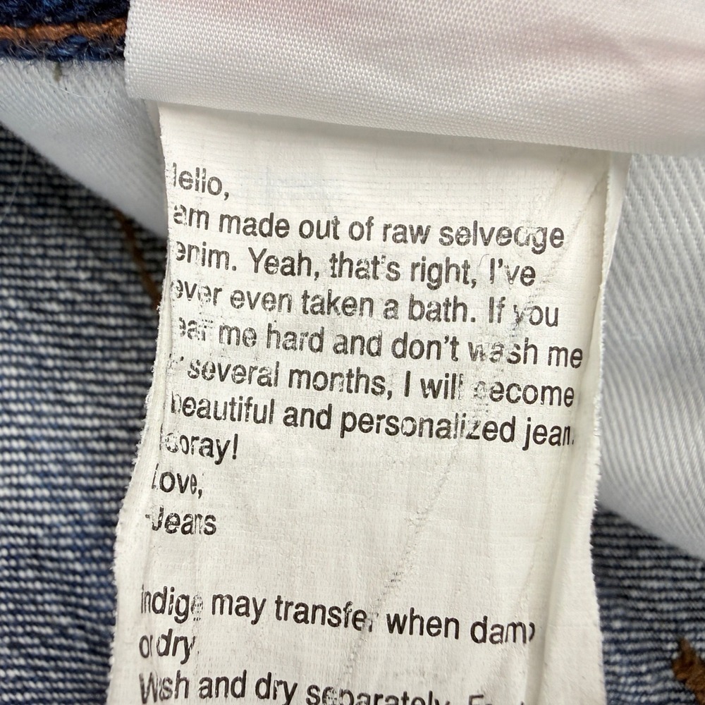 Unbranded Brand UB621 Jeans‎ Women 28 Blue Relaxed Tapered 21oz Selvedge Denim - Picture 7 of 12